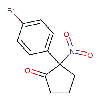 2-(4-溴苯基)-2-硝基环戊烷-1-酮