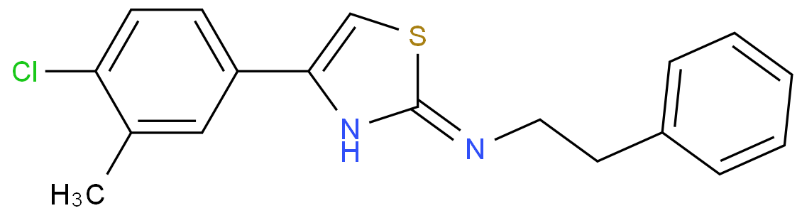 (4-(4-CHLORO-3-METHYLPHENYL)(2,5-THIAZOLYL))(2-PHENYLETHYL)AMINE