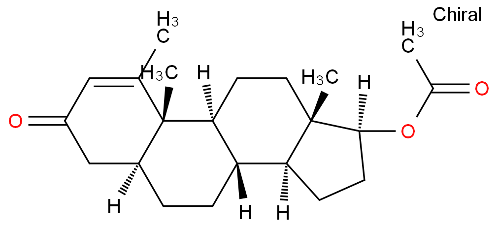 Methenolone acetate structure