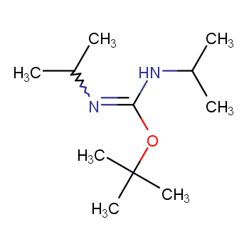 O-叔丁基-N,N'-二异丙基异脲化学结构式