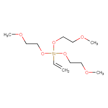 Vinyl tris(2-methoxyethoxy) silane structure