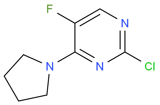 2-氯-5-氟-4-1- 吡咯烷嘧啶
