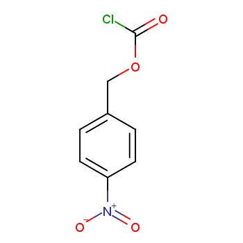氯甲酸对硝基苄酯化学结构式