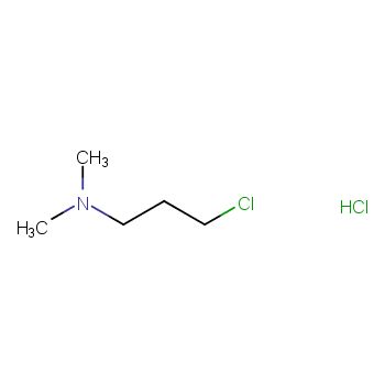 N,N-二甲氨基氯丙烷盐酸盐化学结构式