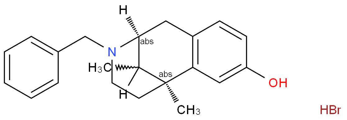 2,6-Methano-3-benzazocin-8-ol,1,2,3,4,5,6-hexahydro-6,11-dimethyl-3-(phenylmethyl)-, hydrobromide,(2R,6R,11R)-rel- (9CI)