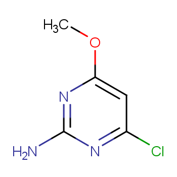 2-氨基-4-氯-6-甲氧基嘧啶化学结构式