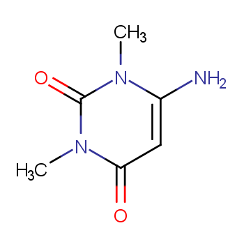 6-Amino-1,3-dimethyl-1,2,3,4-tetrahydropyrimidine-2,4-dione structure