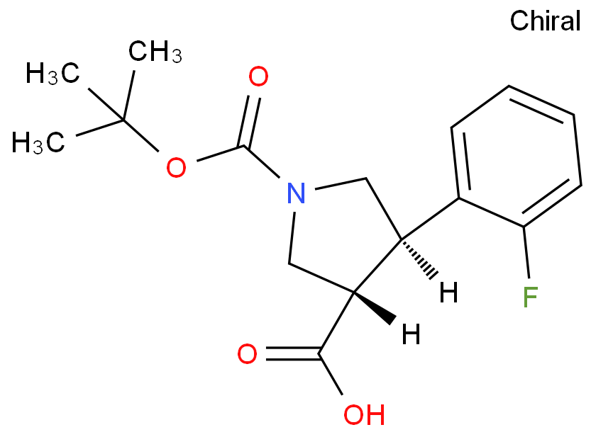 BOC-(TRANS)-4-(2-FLUORO-PHENYL)-PYRROLIDINE-3-CARBOXYLIC ACID
