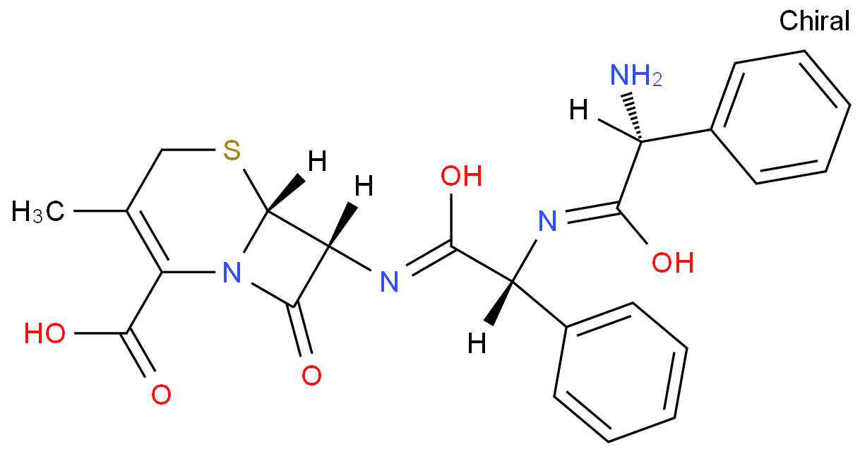 头孢氨苄EP杂质C化学结构式