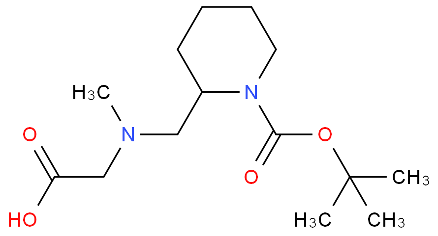 2-[(羧甲基-甲基-氨基)-甲基]-哌啶-1-羧酸叔丁酯 CAS号:1353943-48-2科研及生产专用 高校及研究所支持货到付款