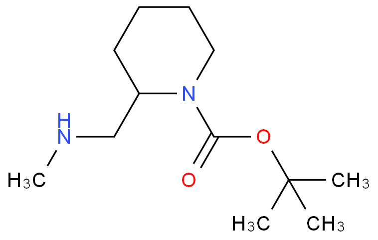 tert-butyl-2-((methylamino)methyl)piperidine-1-carboxylate  