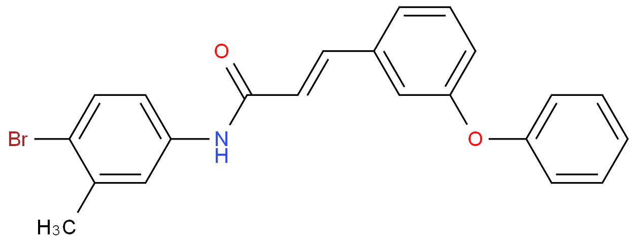 (E)-N-(4-BROMO-3-METHYLPHENYL)-3-(3-PHENOXYPHENYL)-2-PROPENAMIDE