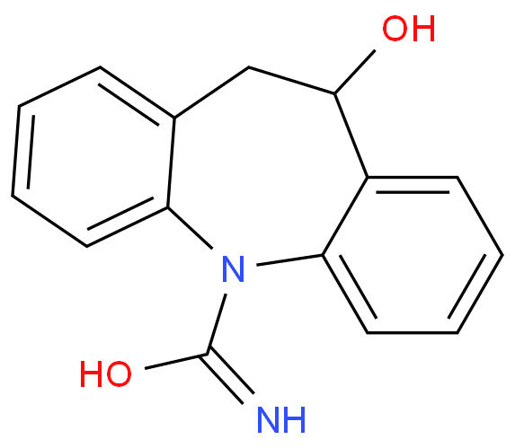 10,11-二氢-10-羟基卡马西平化学结构式