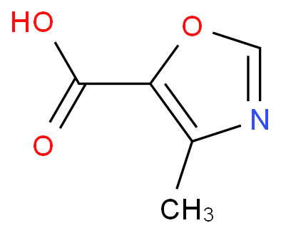 4-甲基-1,3-噁唑-5-甲酸化学结构式