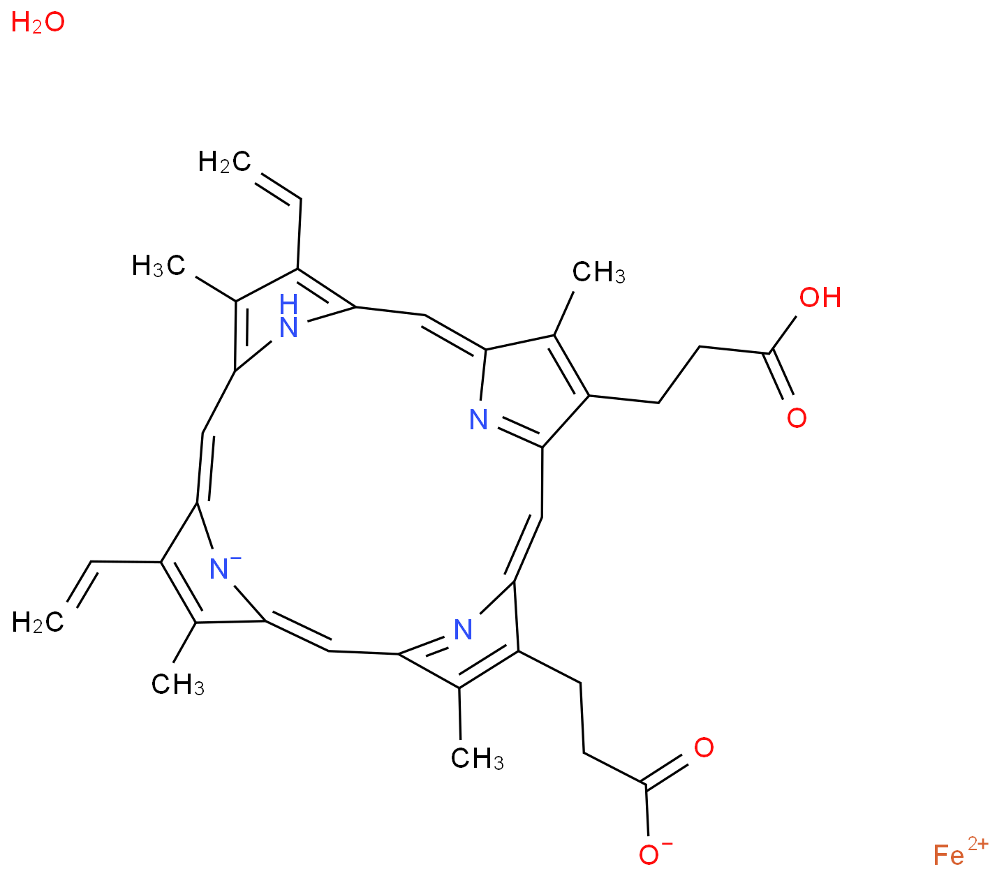 羟高铁血红素化学结构式