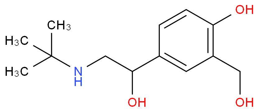 沙丁胺醇化学结构式