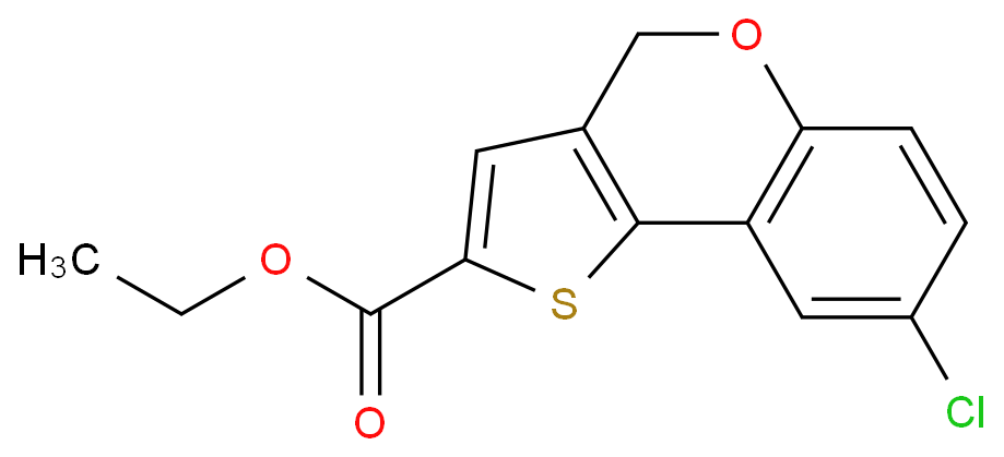 ethyl 12-chloro-8-oxa-3-thiatricyclo[7.4.0.0^{2,6}]trideca-1(9),2(6),4,10,12-pentaene-4-carboxylate