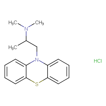 Promethazine hydrochloride structure