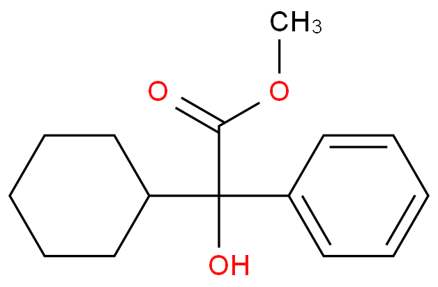 2-环己基-2-羟基苯乙酸甲酯化学结构式
