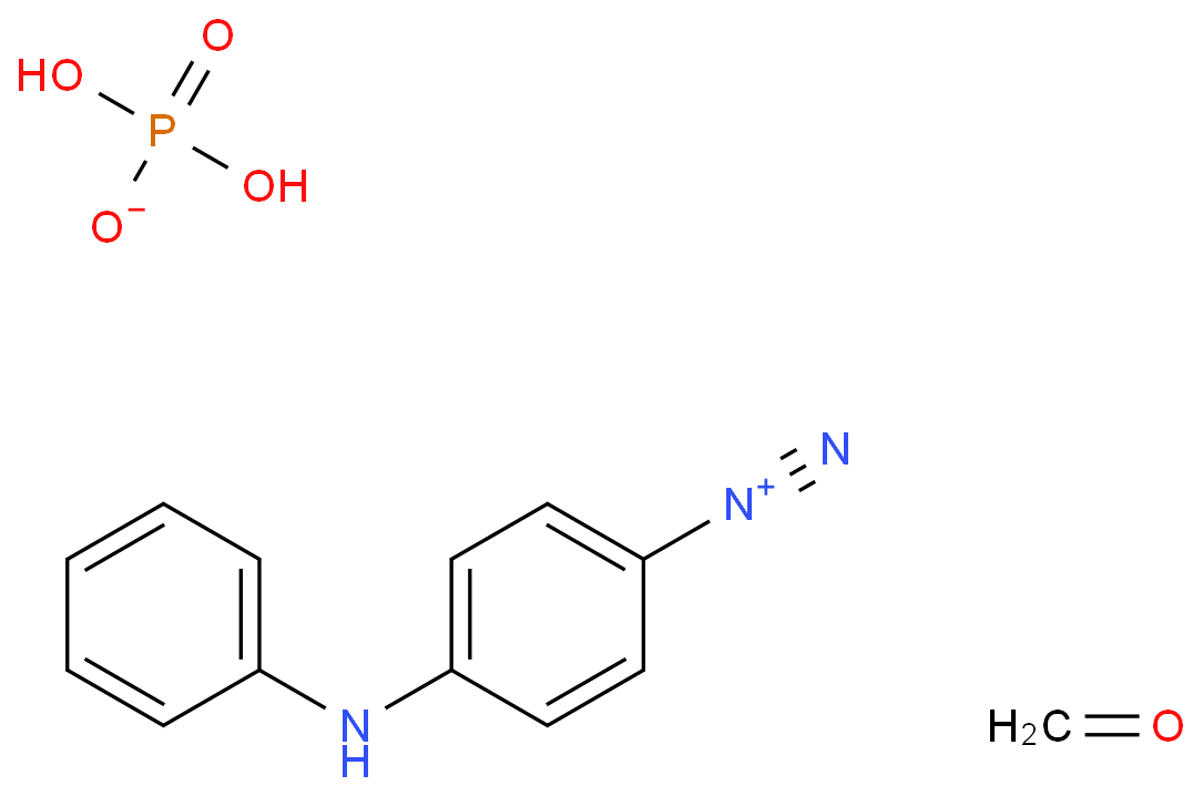 Benzenediazonium, 4-(phenylamino)-, phosphate (1:1), polymer with formaldehyde