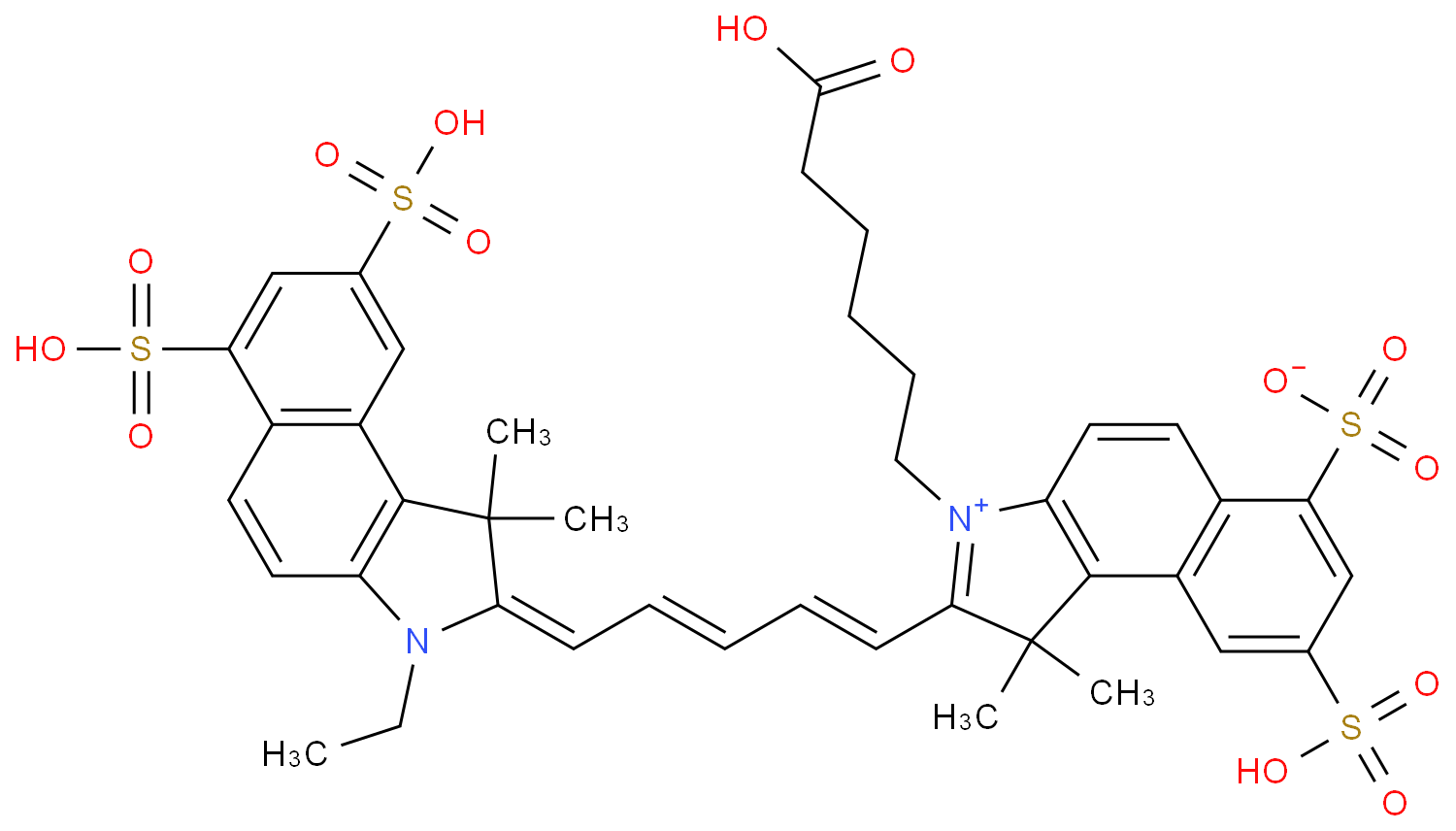 荧光染料化学结构式