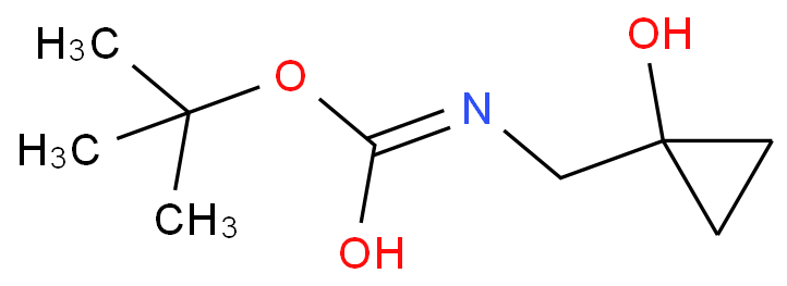 1-(BOC-氨甲基)环丙醇化学结构式