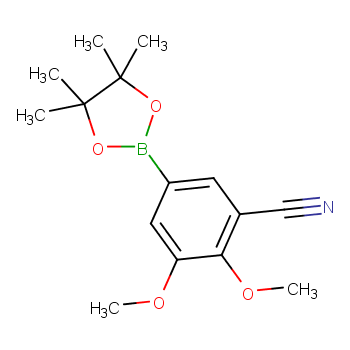 2,3-二甲氧基-5-(四甲基-1,3,2-二氧杂硼环戊烷-2-基)苯腈CAS号1701449-79-7