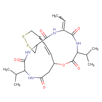 (1S,4S,7Z,10S,16E,21R)-7-ethylidene-4,21-di(propan-2-yl)-2-oxa-12,13-dithia-5,8,20,23-tetrazabicyclo[8.7.6]tricos-16-ene-3,6,9,19,22-pentone