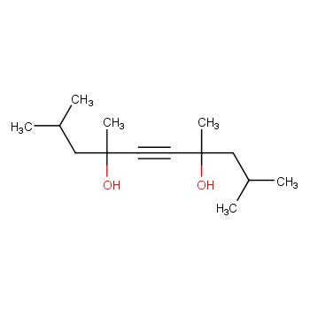 4,7-二羟基-2,4,7,9-四甲基-5-癸炔化学结构式