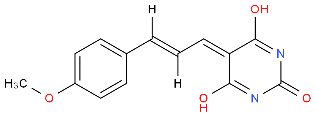 5-(3-(4-甲氧基苯基)烯丙基亚基)嘧啶-2,4,6(1H,3H,5H)-三酮/100872-83-1