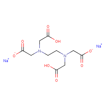 Ethylenediaminetetraacetic acid disodium salt structure