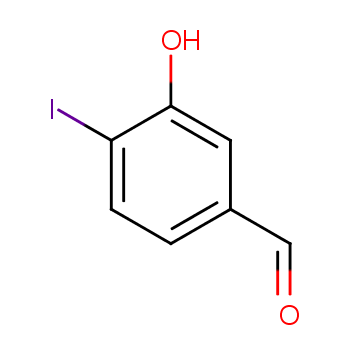 3-羟基-4-碘苯甲醛化学结构式
