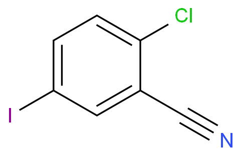 2-氯-5-碘苯腈化学结构式