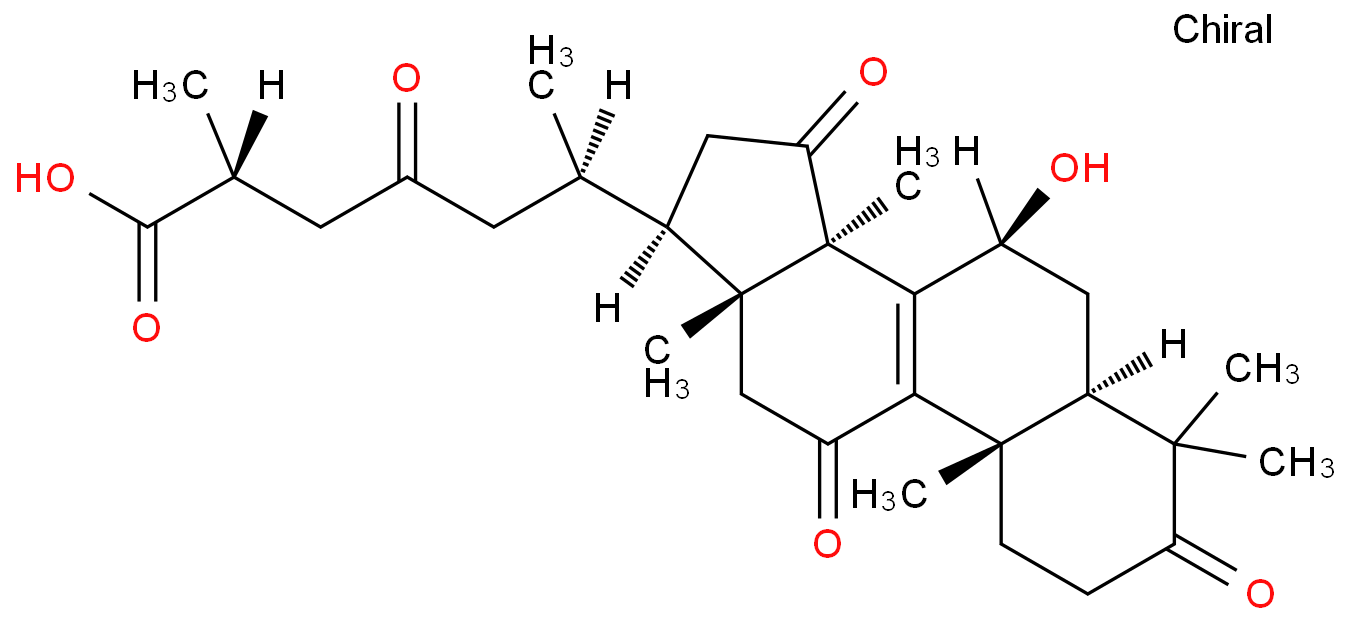灵芝酸 C1化学结构式