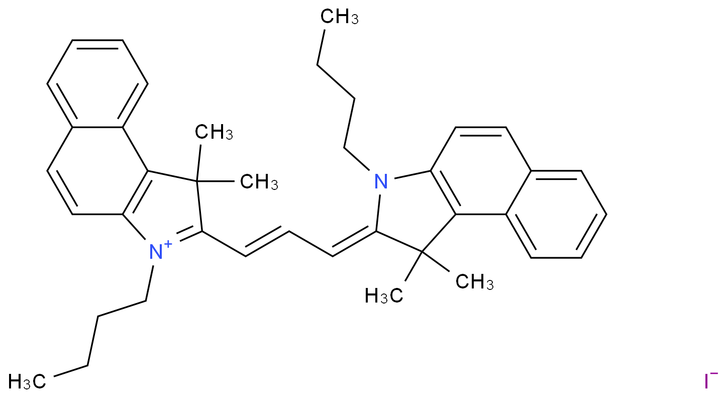 3-Butyl-2-[3-(3-butyl-1,3-dihydro-1,1-dimethyl-2H-benz[e]indol-2-ylidene)-1-propen-1-yl]-1,1-dimethyl-1H-benz[e]indolium iodide