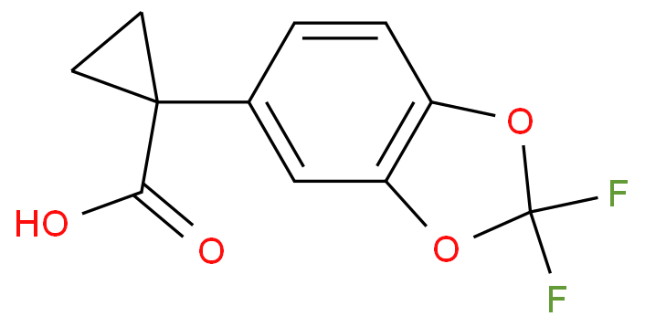 1-(2,2-二氟苯并[D][1,3]二氧杂环戊烯-5-基)环丙烷甲酸862574-88-7