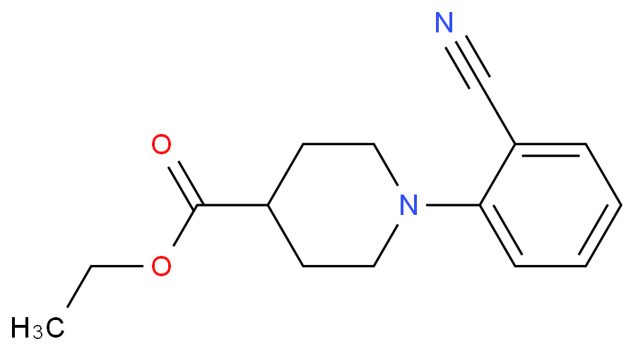 1-(2-氰基苯基)-4-哌啶甲酸乙酯CAS号357670-16-7；分析试剂/质量保证