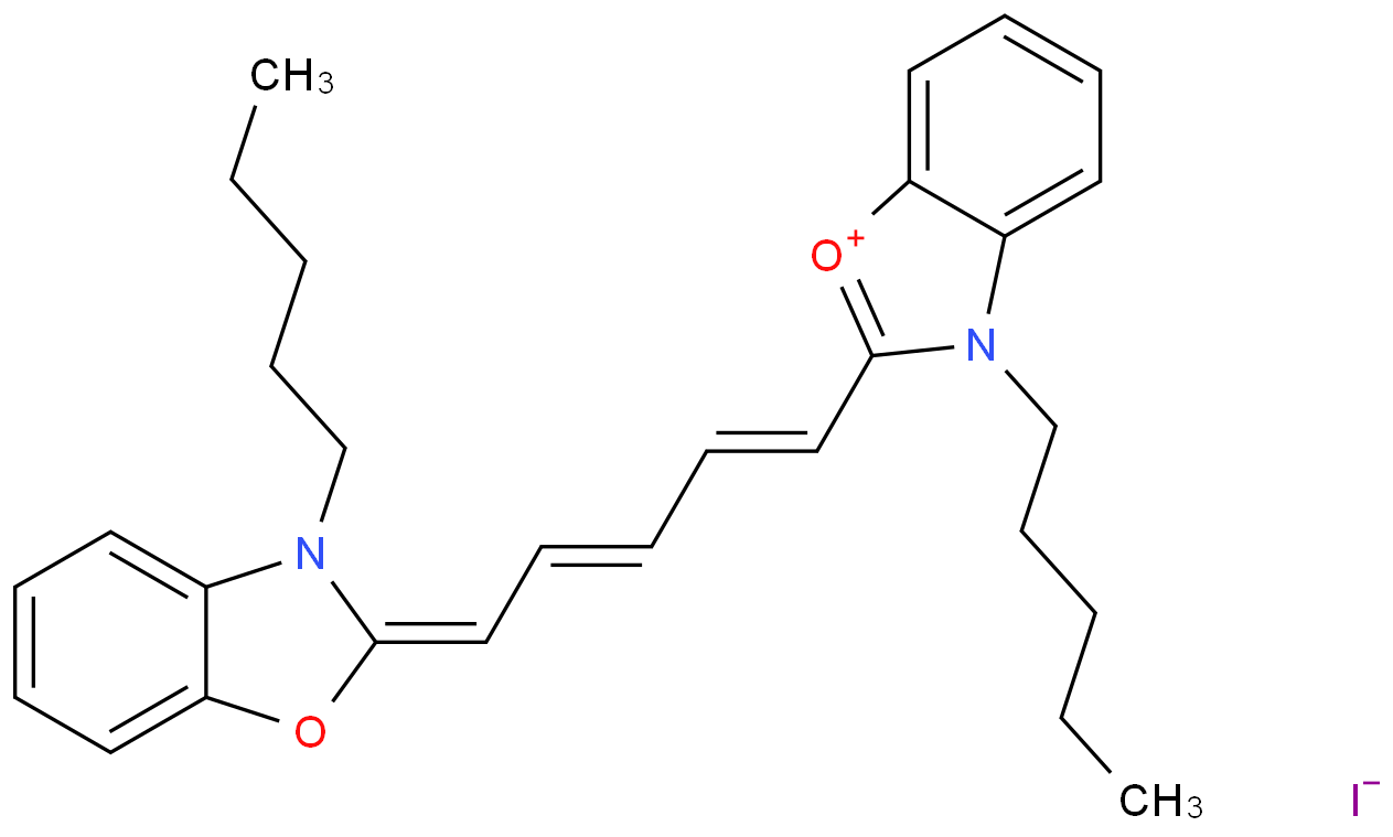 3,3'-二-n-戊基恶唑二羰花青碘化物