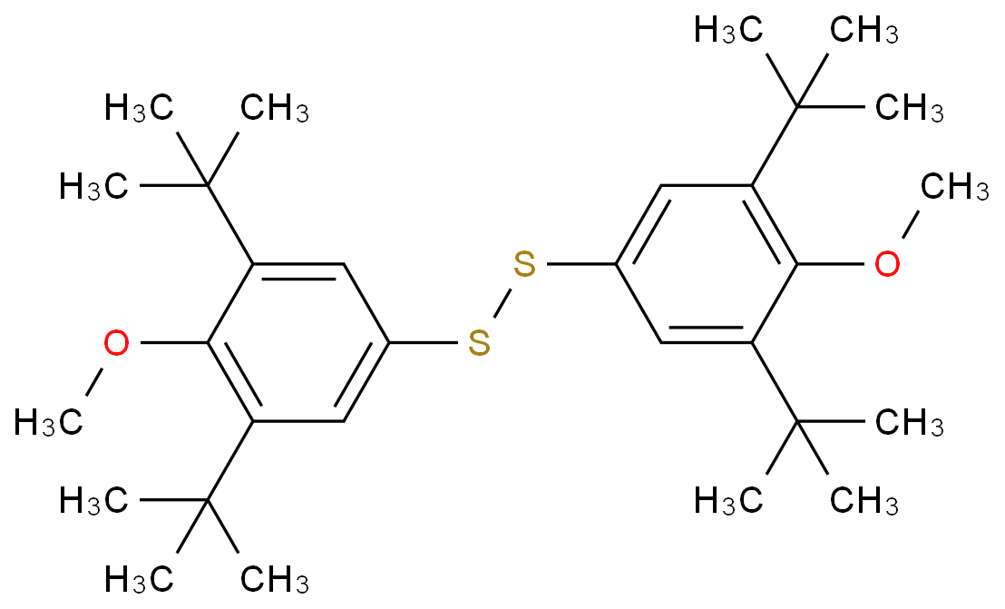 1,3-ditert-butyl-5-[(3,5-ditert-butyl-4-methoxyphenyl)disulfanyl]-2-methoxybenzene