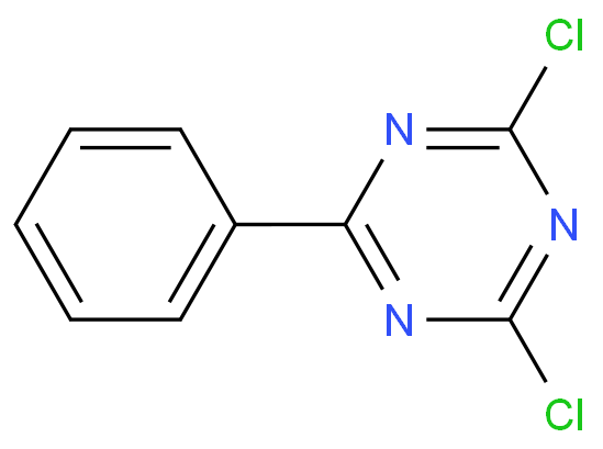 2,4-二氯-6-苯基-1,3,5-三嗪化学结构式