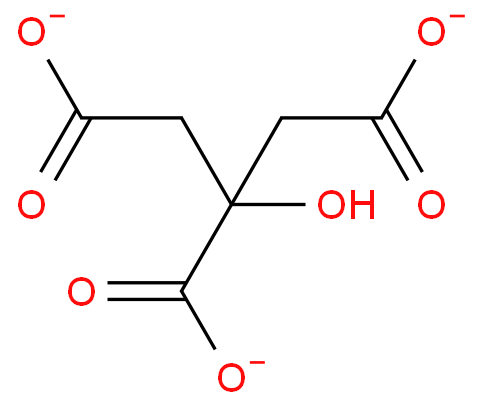 1,2,3-Propanetricarboxylicacid, 2-hydroxy-, ion(3-)  