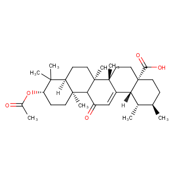 (1S,2R,4aS,6aS,6aS,6bR,8aS,10S,12aS,14bR)-10-acetyloxy-1,2,6a,6b,9,9,12a-heptamethyl-13-oxo-1,2,3,4,5,6,6a,7,8,8a,10,11,12,14b-tetradecahydropicene-4a-carboxylic acid