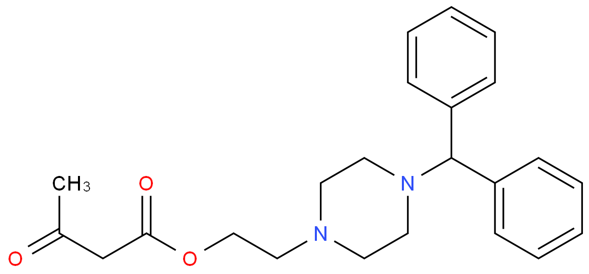 2-(4-二苯甲基哌嗪-1-基)乙基 3-氧亚基丁酯