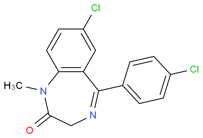 2H-1,4-Benzodiazepin-2-one,7-chloro-5-(4-chlorophenyl)-1,3-dihydro-1-methyl-  