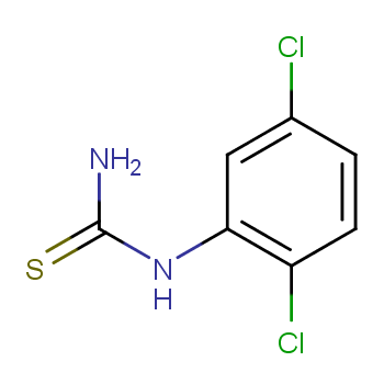 2,5-二氯苯基硫脲化学结构式