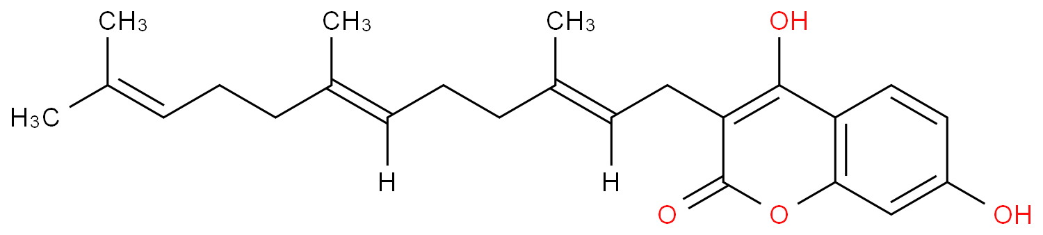 4,7-Dihydroxy-3-(3,7,11-Trimethyl-2,6,10-Dodecatrienyl)-2H-1-Benzopyran-2-One