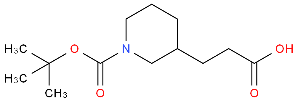 3-(2-Carboxyethyl)piperidine-1-carboxylic acid tert-butyl ester