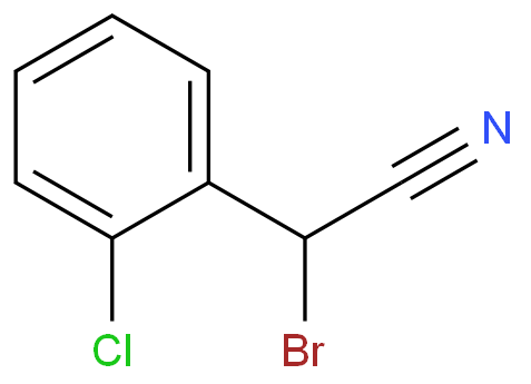 Benzeneacetonitrile, a-bromo-2-chloro- structure