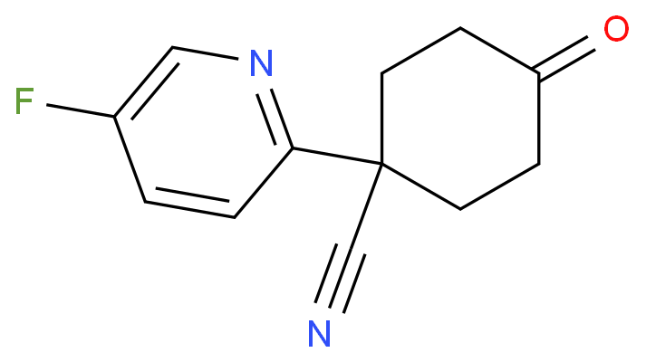 1-(5-FLUORO-2-PYRIDINYL)-4-OXO-CYCLOHEXANECARBONITRILE