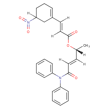 (2E)-(R)-5-(diphenylamino)-5-oxopent-3-en-2-y13-(5-nitrocyclohex-1-en-1-y1)acylate  